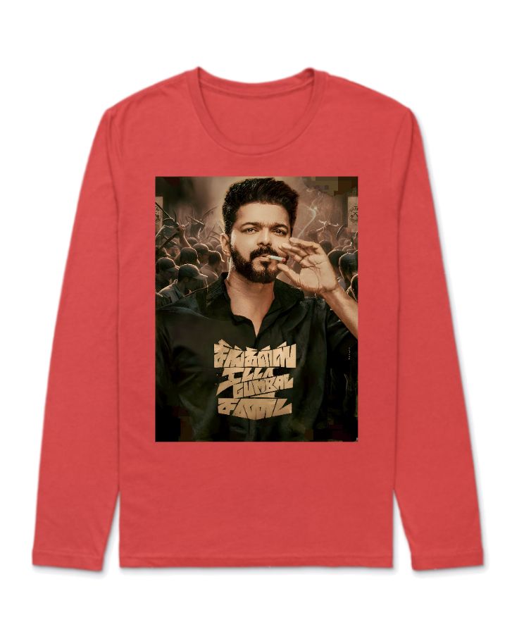 Thalapathy vijay t-shirt (leo) New - Front