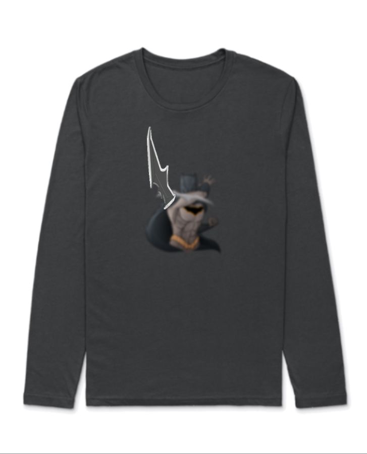 The Dark Knight's Strike: Full Sleeve Batarang T-shirt - Front
