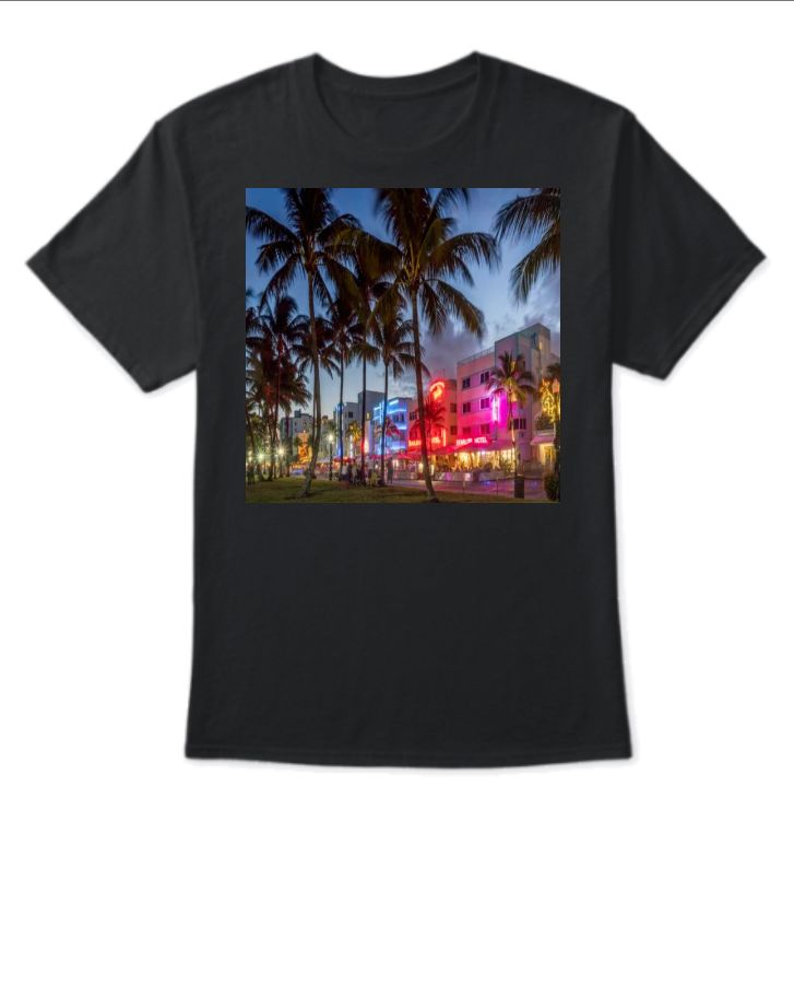 The Dusk beauty of Miami City - Front