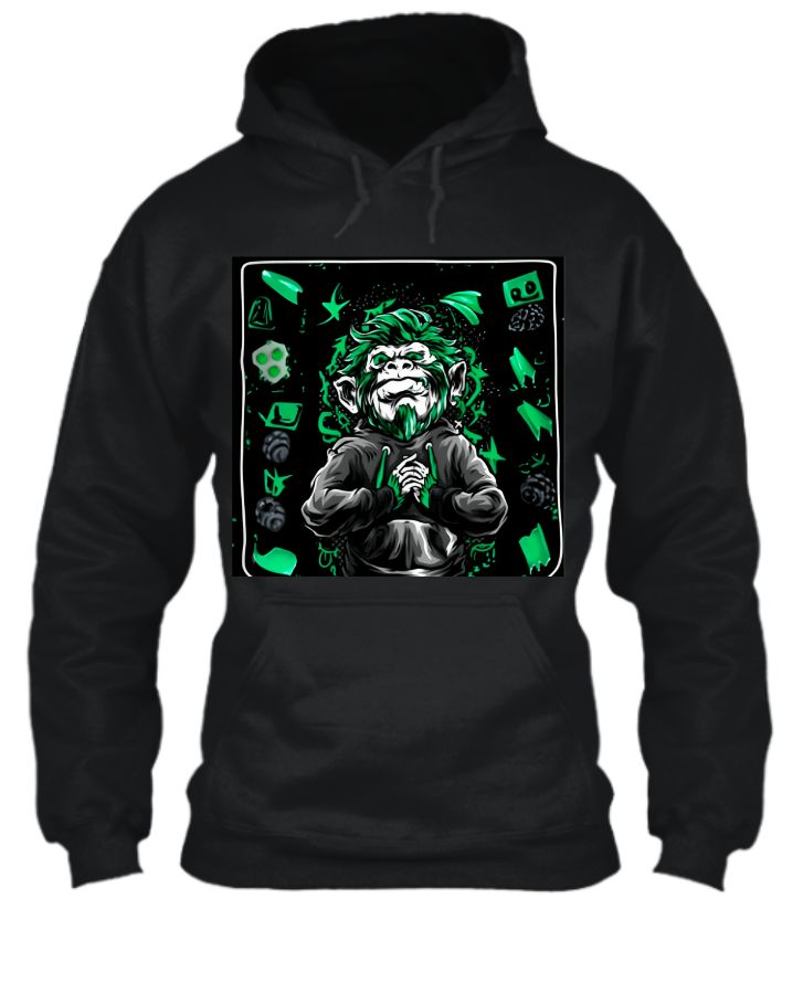 The Green Monkey Half Sleeve T-Shirt - Front