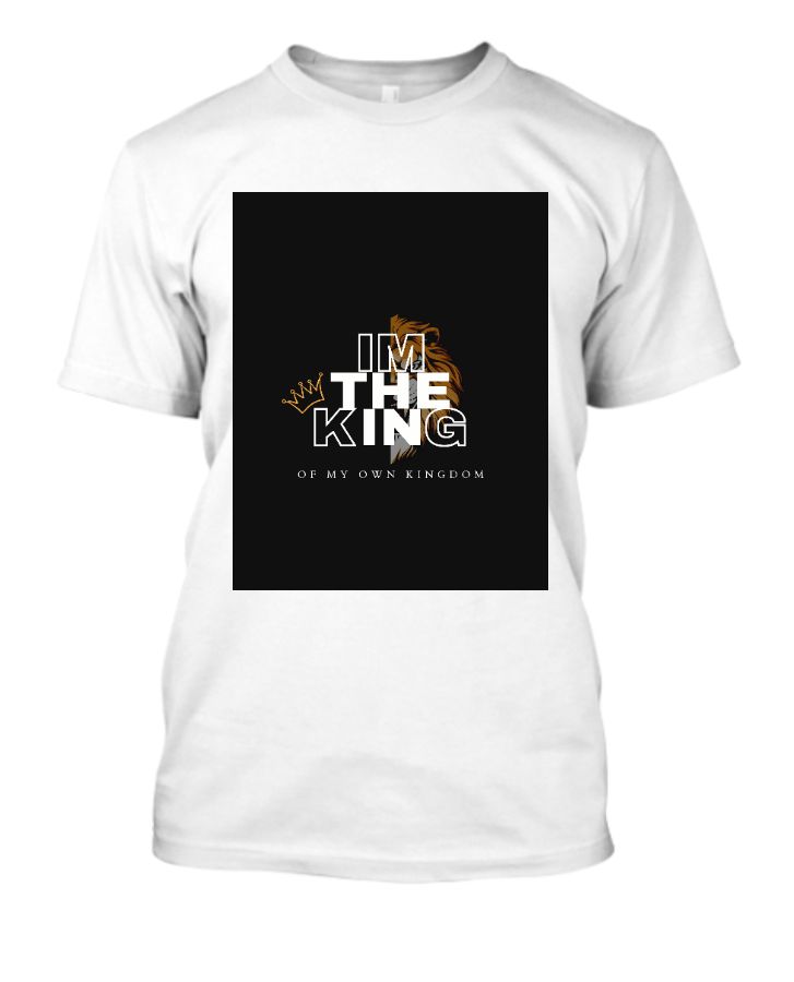 Black and White The King T-Shirt - Front