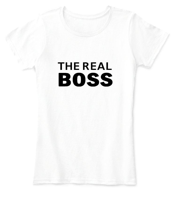 The Real Boss couple matching T-Shirt - Front