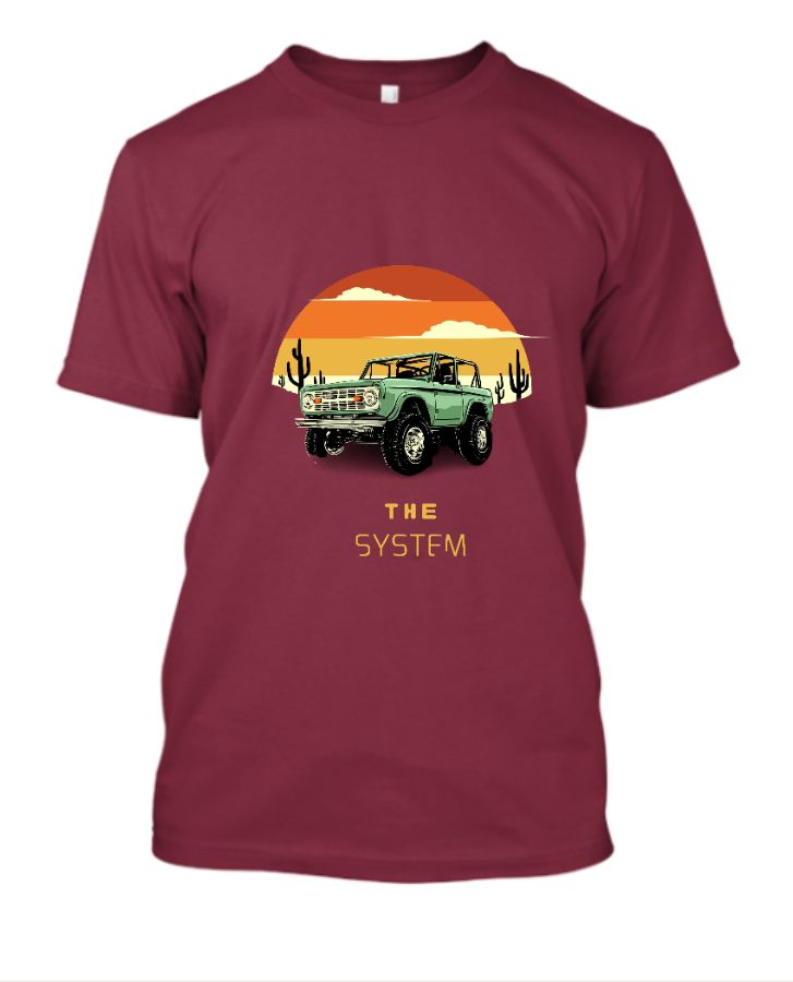 The system/ half Tshirt Design new fashion/car Design half tshir - Front