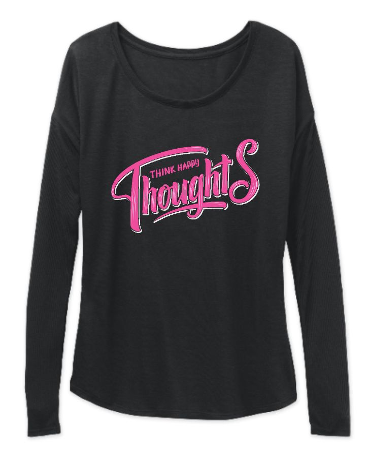 Think Happy Thought women full sleev tshirt - Front