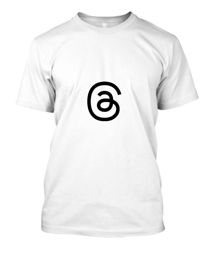 Threads Black Logo T-Shirt - Front