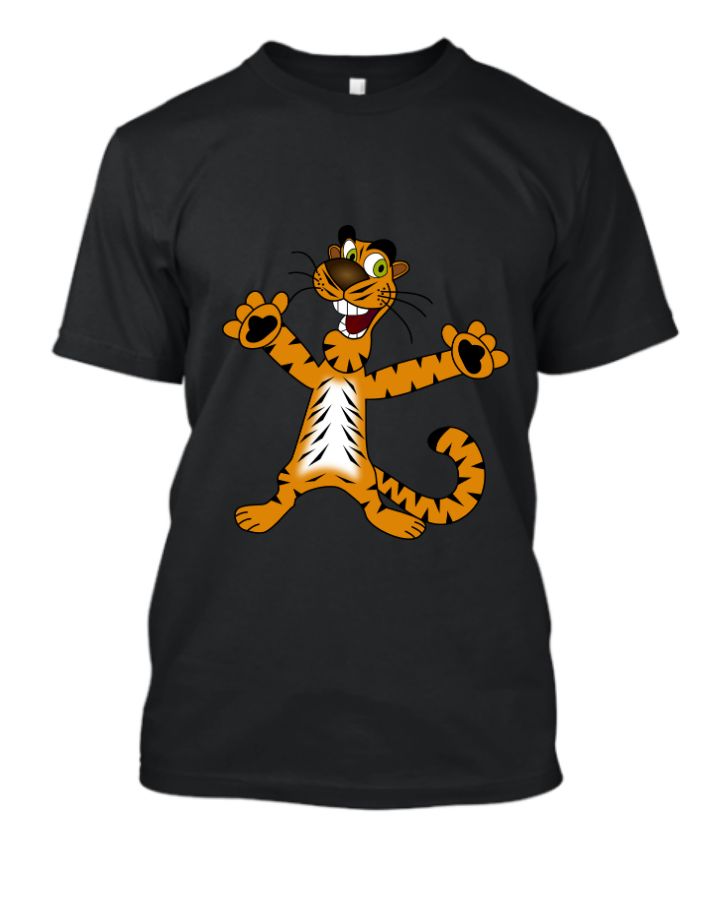 Tiger Printed T-shirts - Front