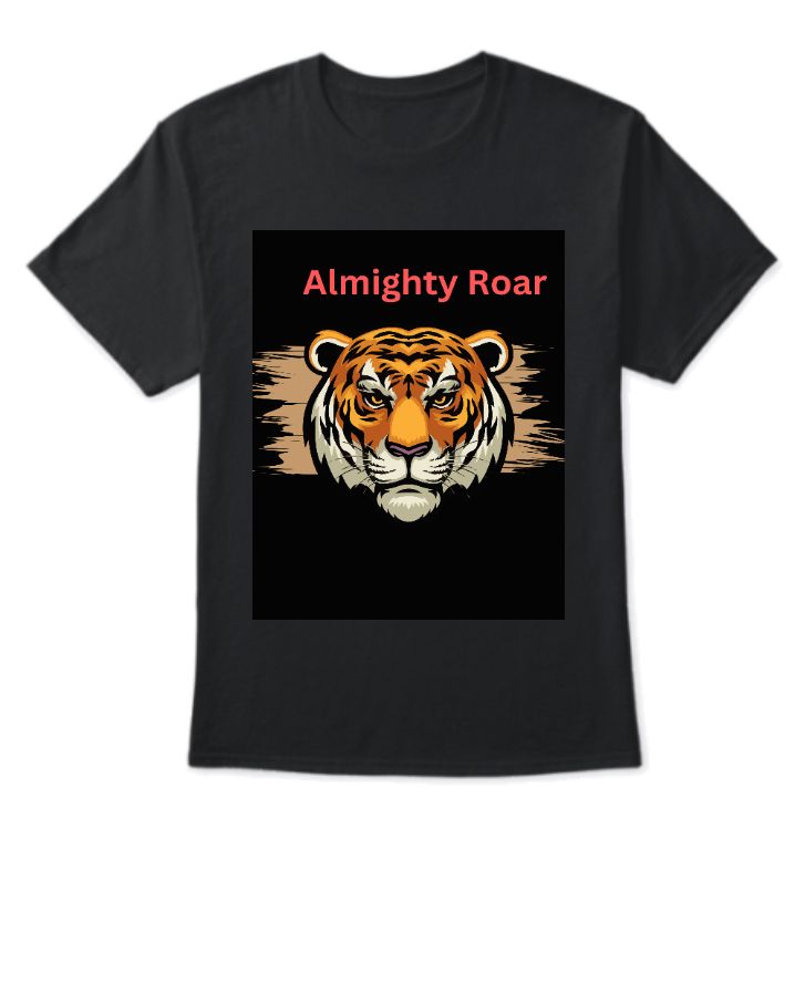 Tiger Print T shirt Roar - Front