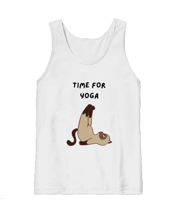 Time for Yoga: Serenity in Every Stitch Tank Top | Tamion_TRB - Front