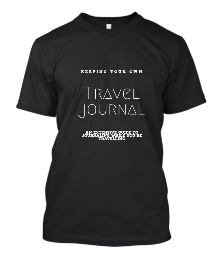 Travel Journal half sleaves t-shirt - Front