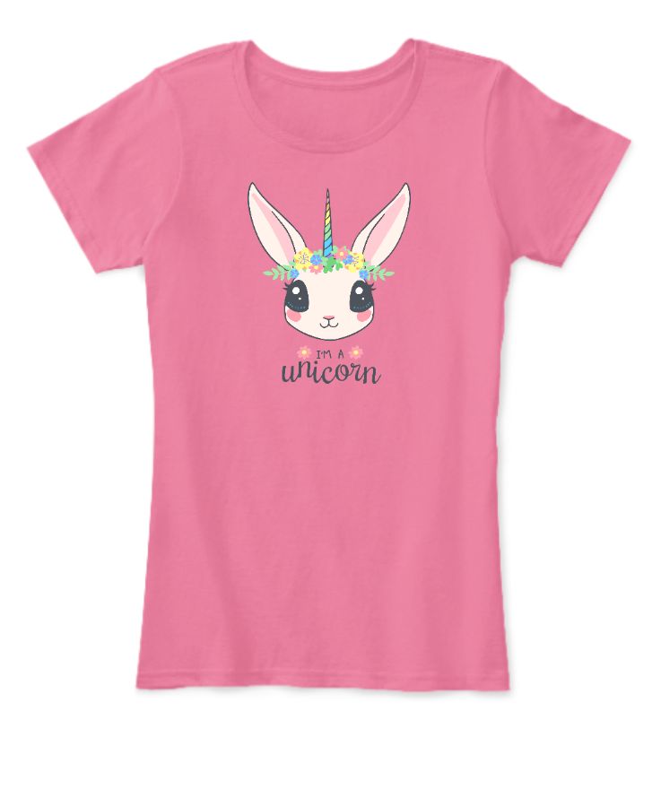 UNICORN DESIGN WOMEN TSHIRT - Front