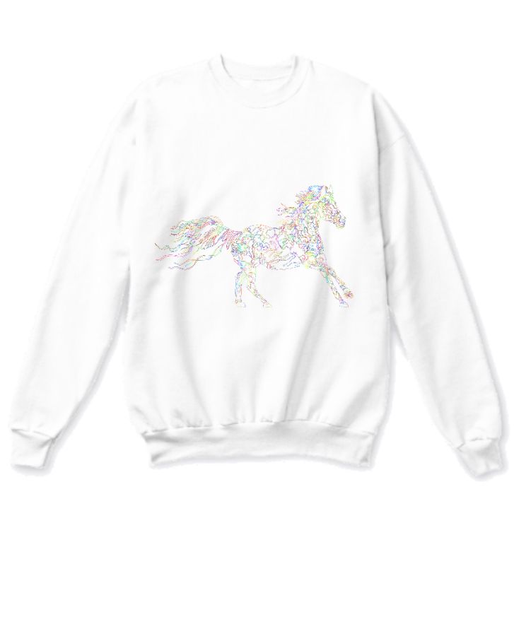 Unicorn Print Hoodie - Front