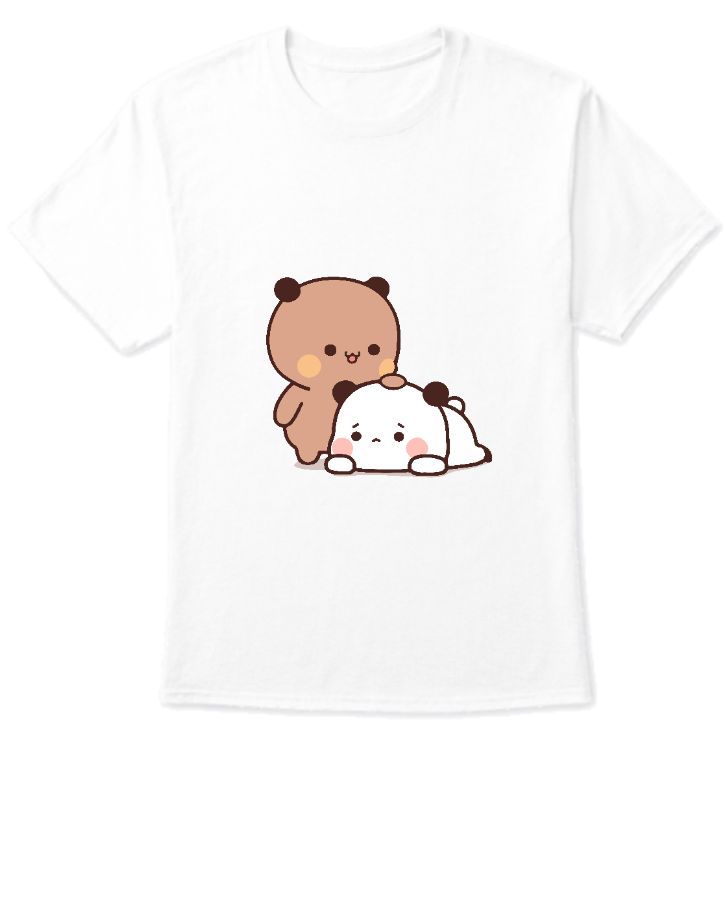 Unisex T-Shirt bear pampering panda - Front
