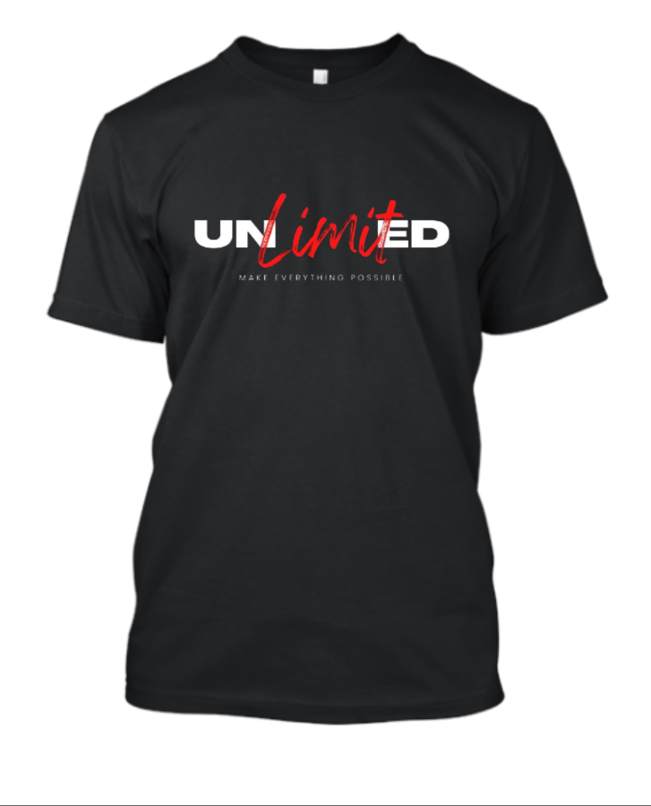 Unlimited I Half sleeve Round Neck Tshirt - Front