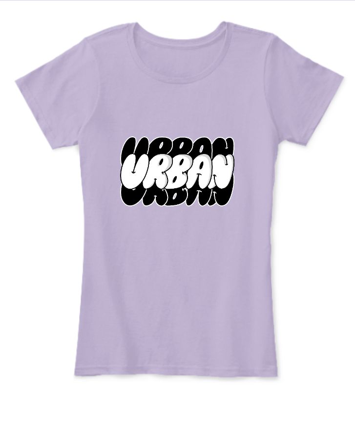 Urban graphic cotton t-shirt for women - Front