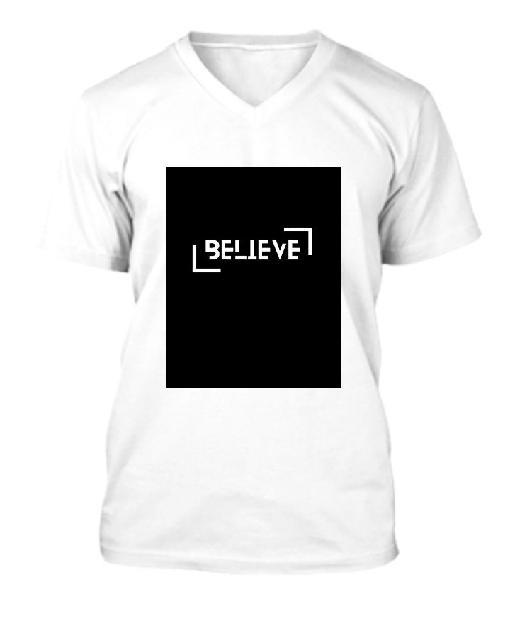 V neck t shirt - Front