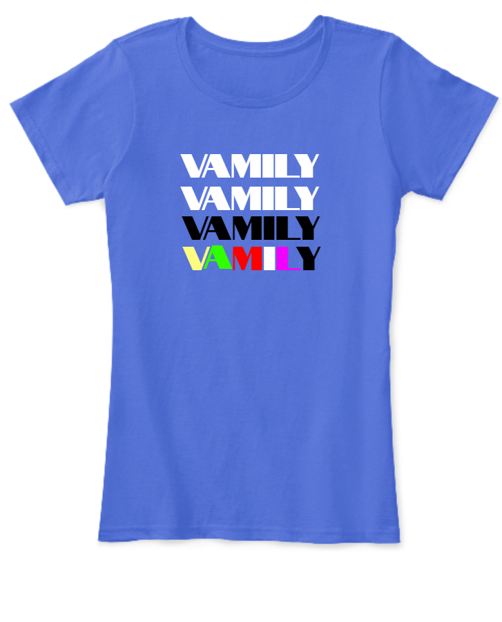 Vamily Girls Tshirts Rimorav Vlogs  - Front