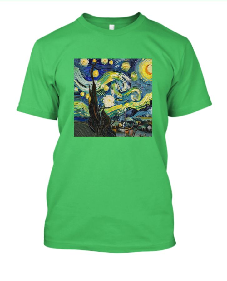 Van Gogh Starry Night art style t-shirt  - Front