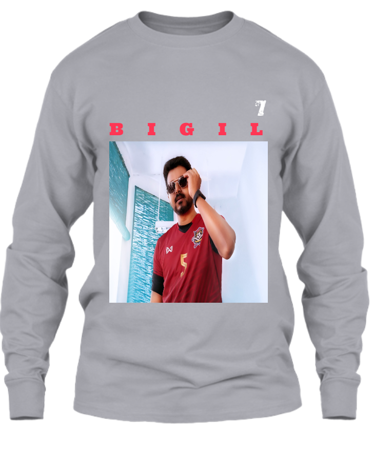 Vijay Bigil T-Shirt Full-Sleeve - Front