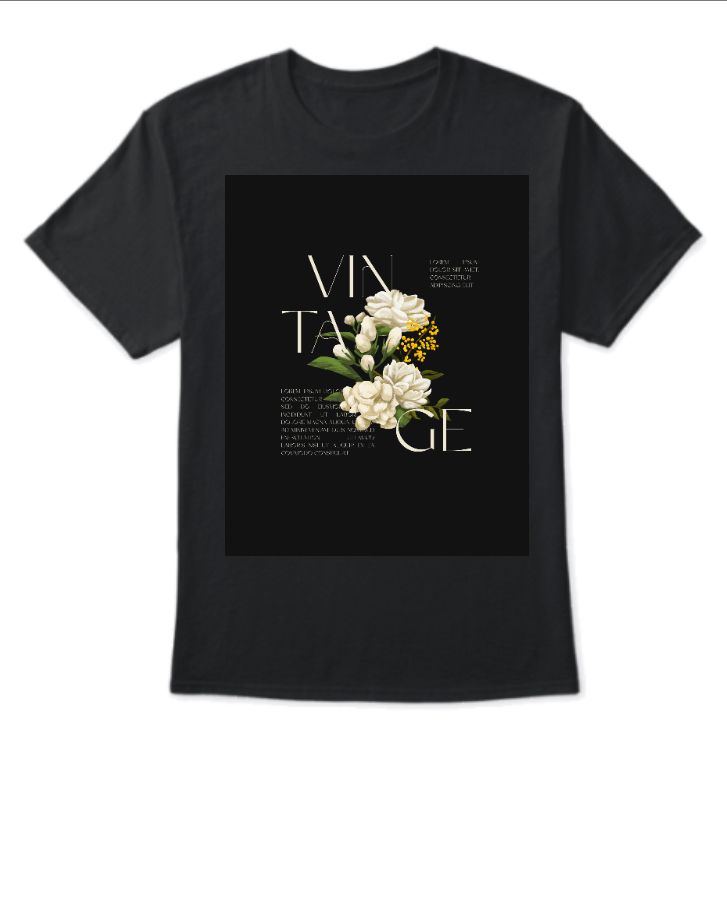 Vintage Floral T- Shirt - Front