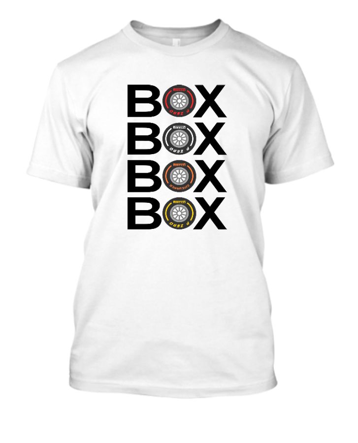 Vougattire | F1 Box Box |Half Sleeve T-Shirt - Front
