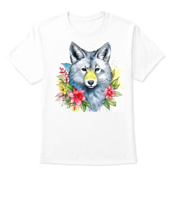 WOLF PRINT T SHIRT  - Front