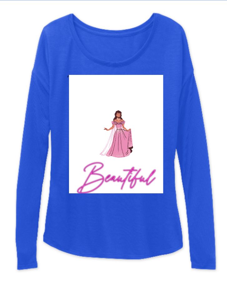 WOMEN FULL SLEEV T SHIRT BEAUTIFULL - Front