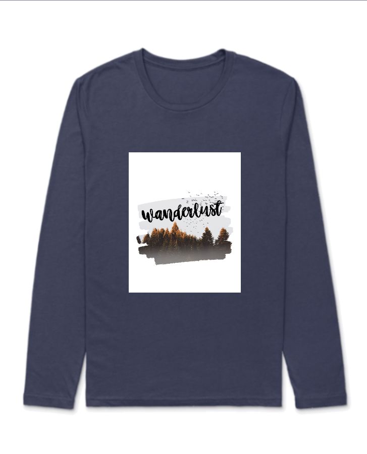 Wanderlust Full Sleeve Tshirt - Front