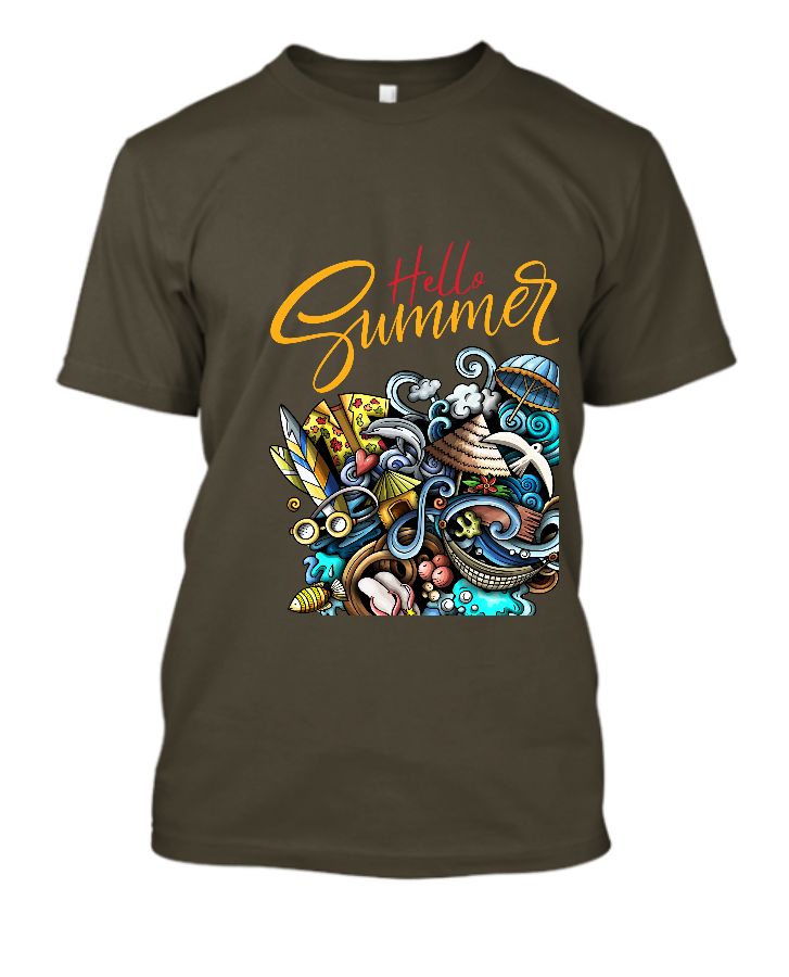 Welcome summer t shirt half sleeve  - Front