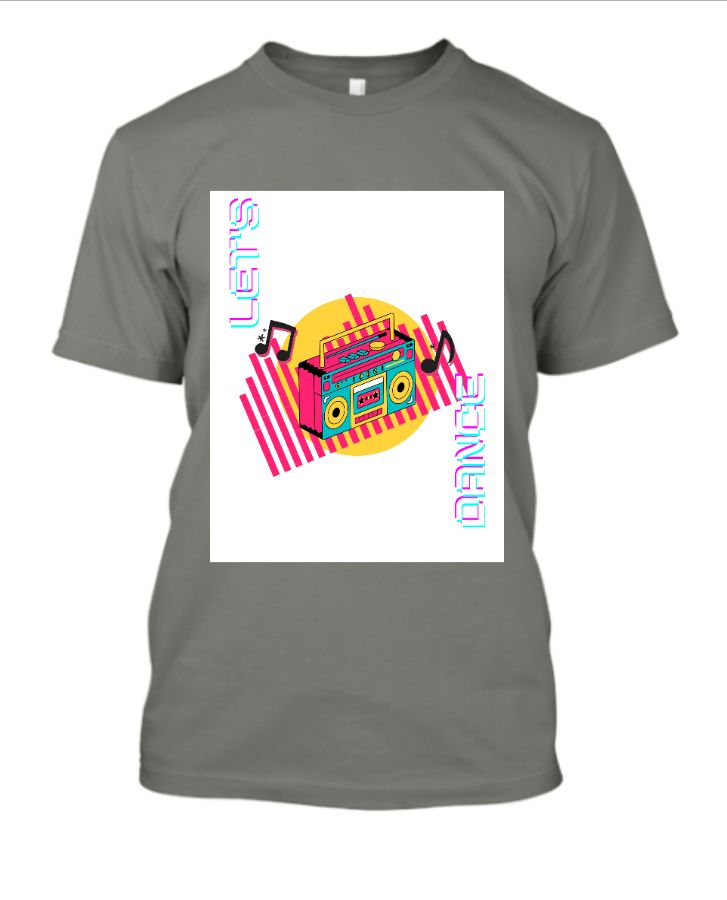 White pink retro tshirt premium - Front