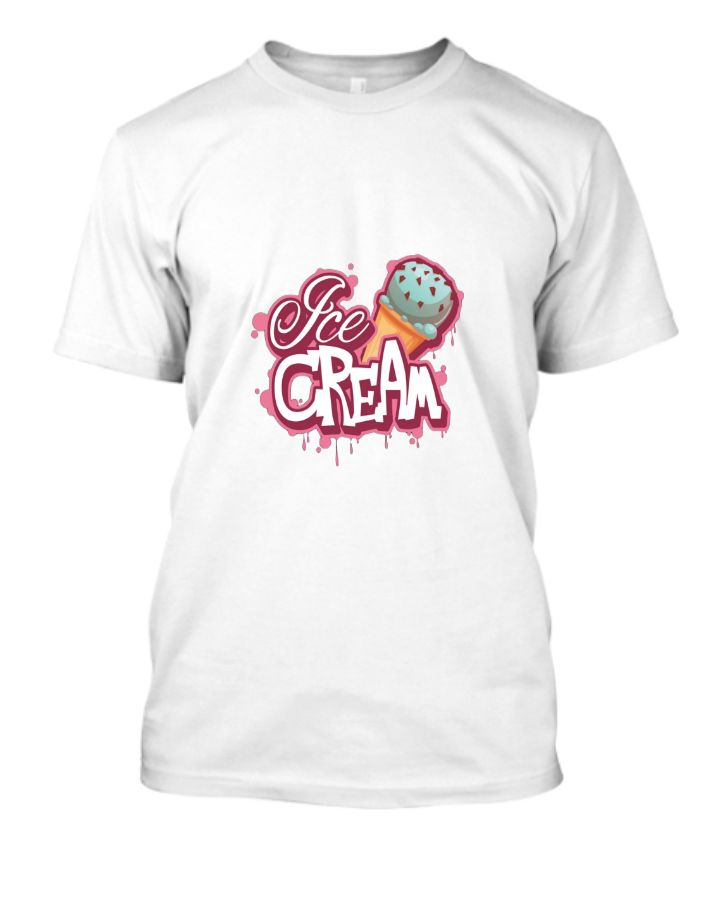 White printed Men T-shirt  - Front