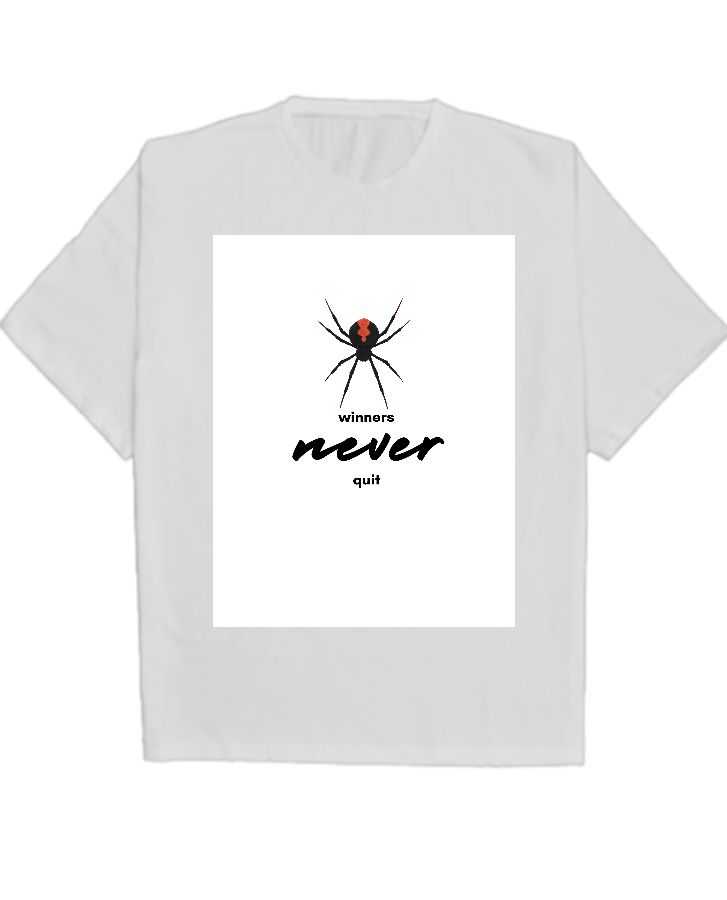 Winners never give up - Front