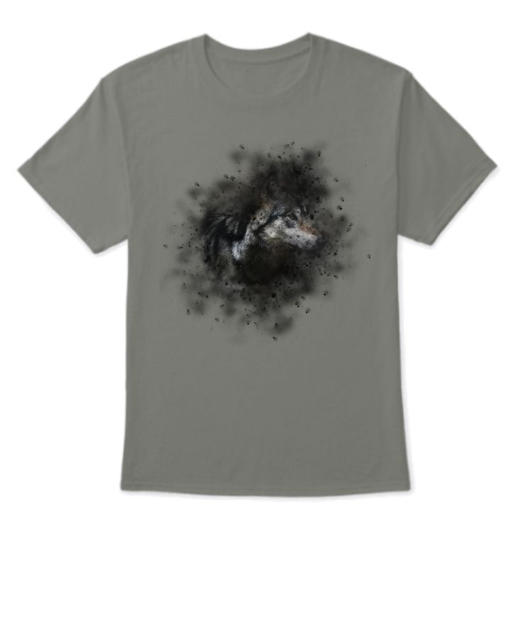 Wolf Animal Dog royalty half sleeve t-shirt  - Front