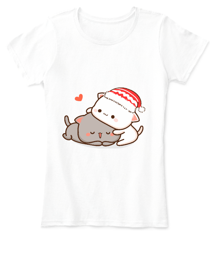 Women T-Shirt Peach Goma in muffler 2 - Front