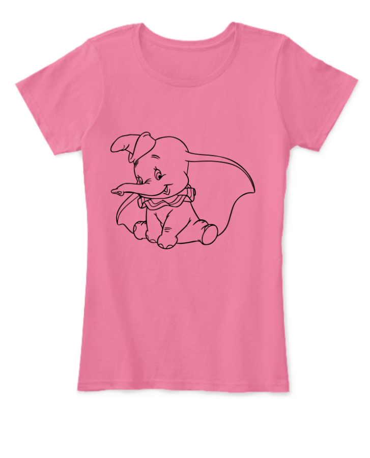 Womens Dumbo Tee by NSM Styles - Front