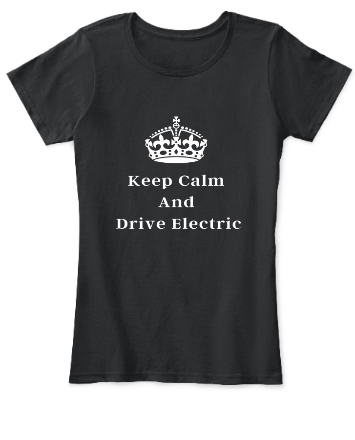 Women's Keep Calm & Drive Electric - Front