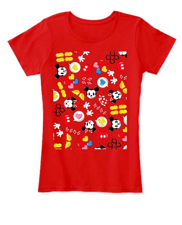 Womens Minnie Mouse Tee by NSM Styles - Front