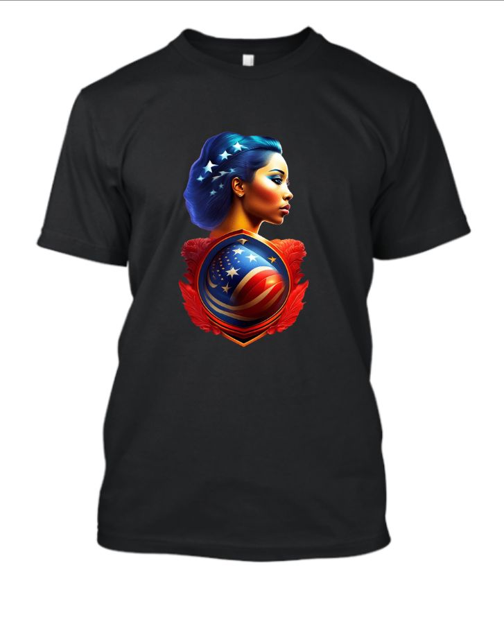 American Dream Glam: Embrace patriotic style with our 'Beautiful American Lady - Front