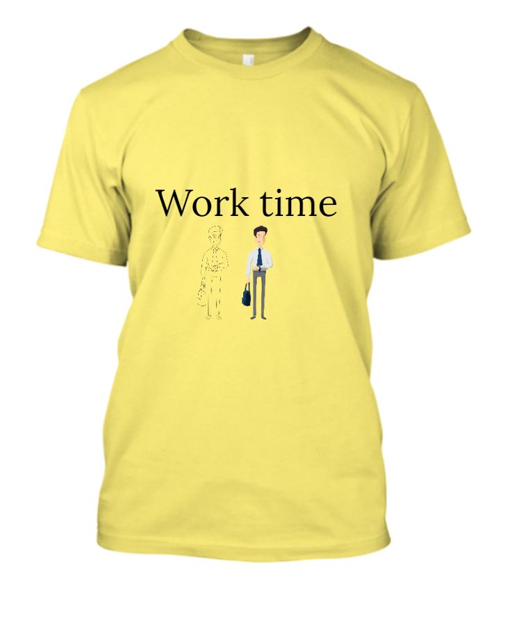 Wrok time half saleeve t-shirt - Front