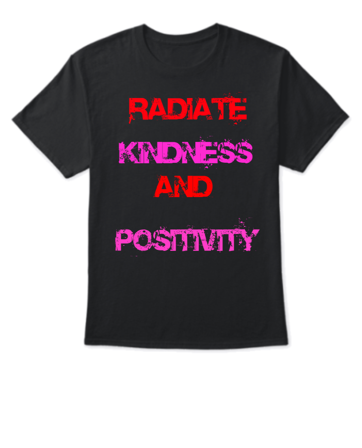 Positivity Burst Tee - Radiate Kindness with Vibrant Design - Front