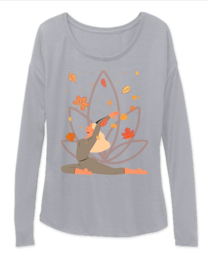 Yoga vibe, Full Sleeve Tshirt For Women & Girls - Front