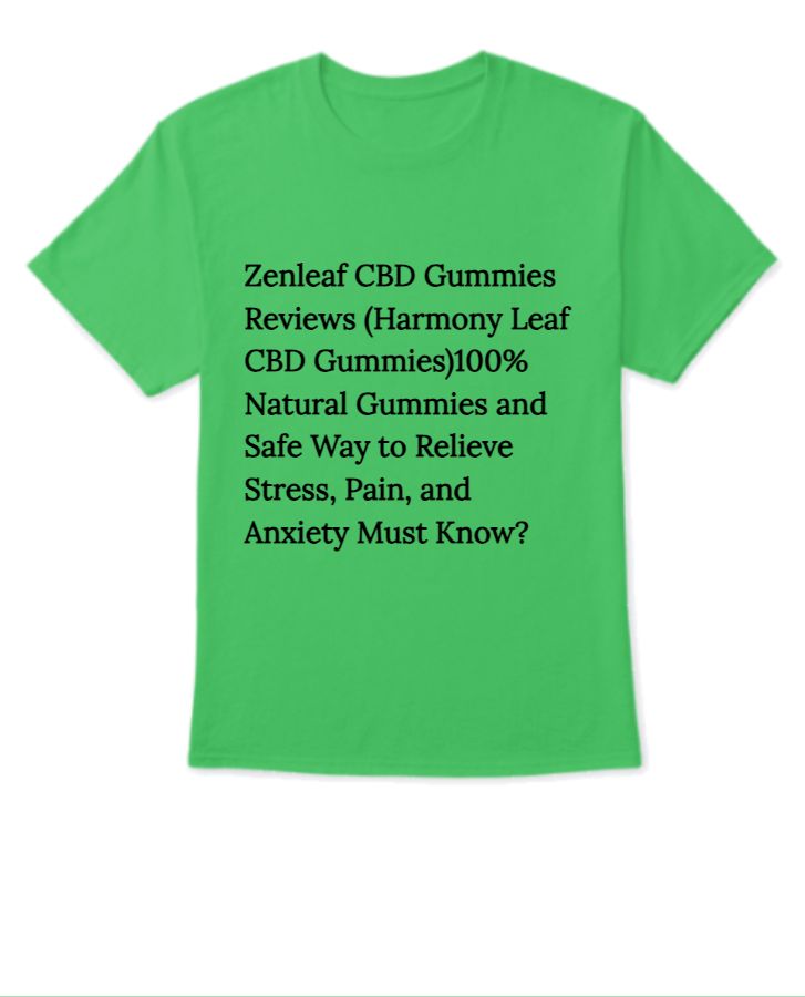 Zenleaf CBD Gummies Reviews: MUST Read Cost of Zenleaf CBD Gummies SCAM Alert? - Front