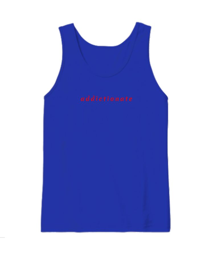 addictionate - Unisex Tank Top - Relaxed Addiction - Front