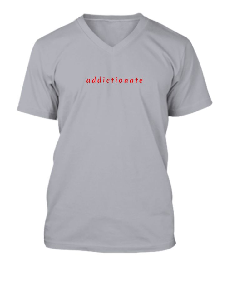 addictionate - V-Neck T-Shirt - Style Addicted - Front