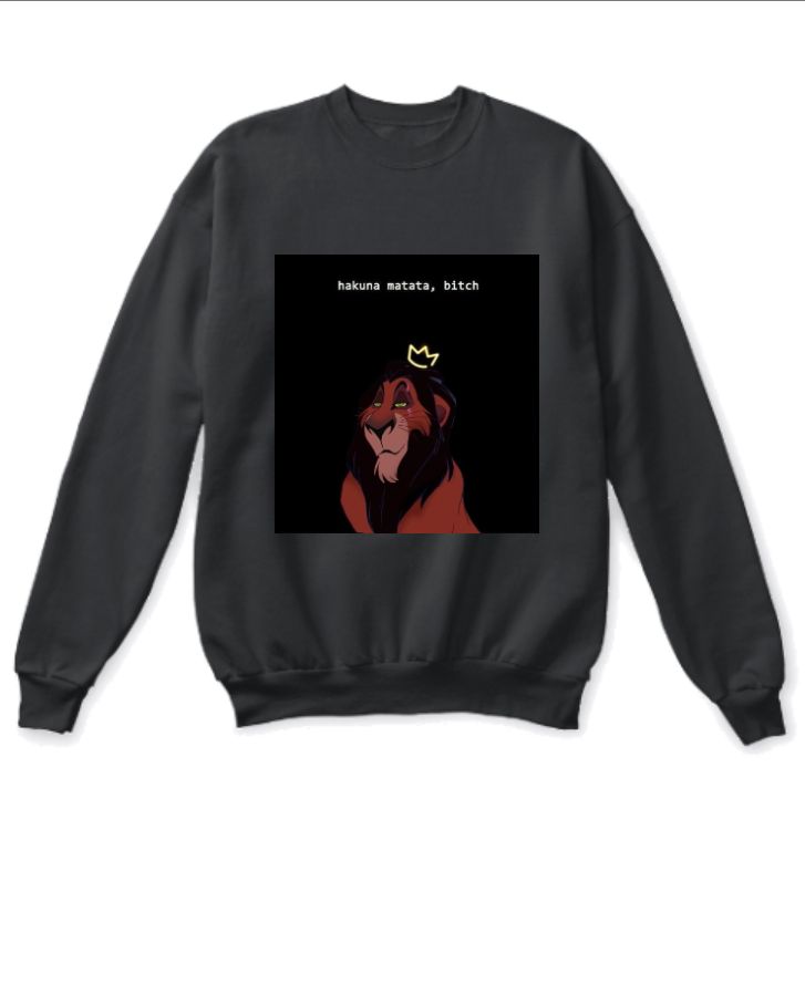 aesthetic black sweatshirt with y2k effect  - Front