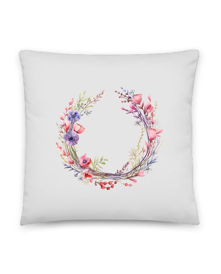 flower pillow - Front