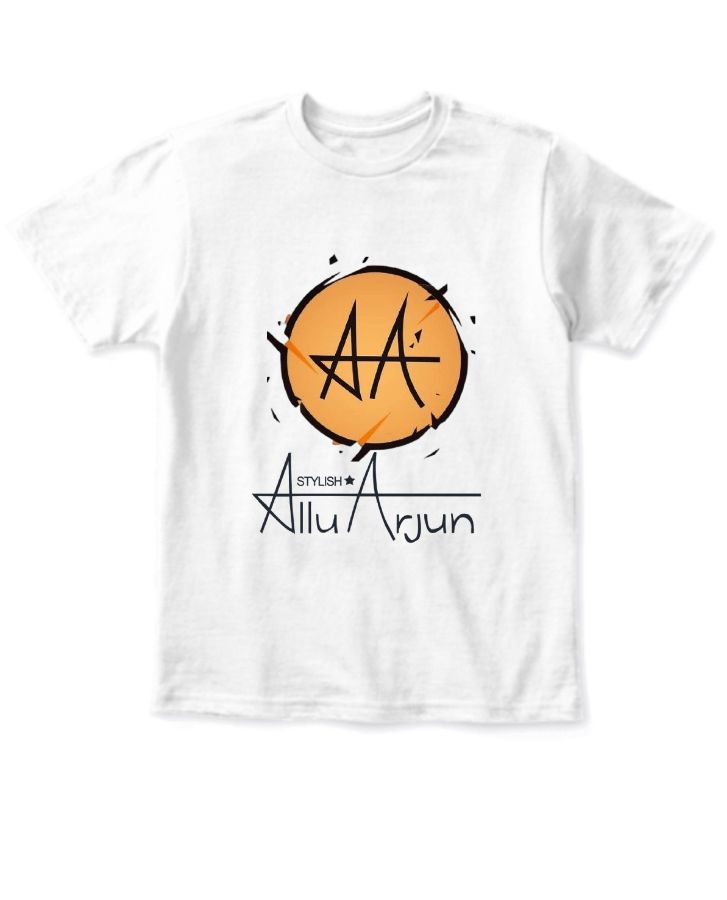 allu arjun autograph kids t-shirt - Front