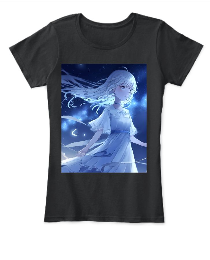 anime girl printed t shirt  - Front