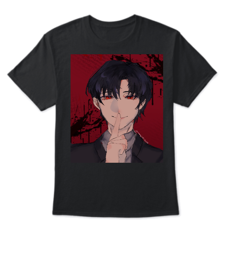 anime print t-shirt - Front