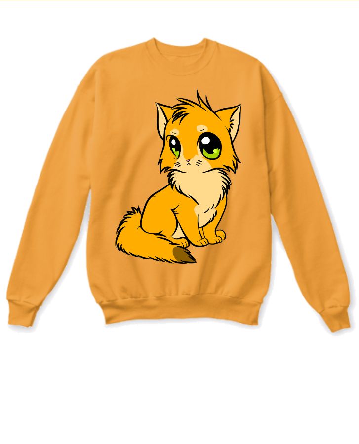 Cat Anime Sweatshirt - Front
