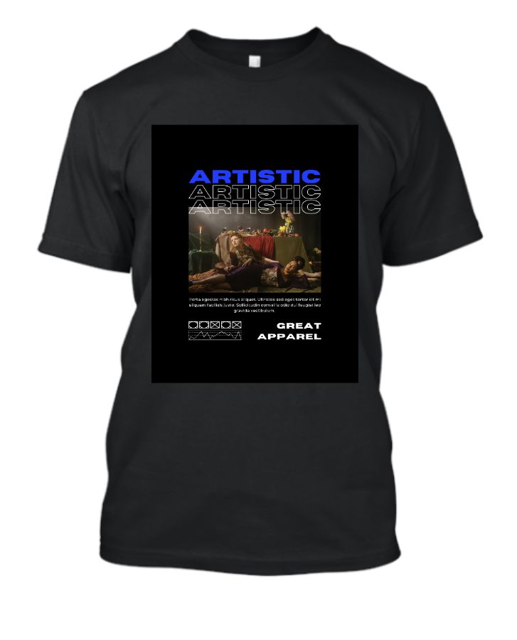 artistic aesthetic graphic tee - Front